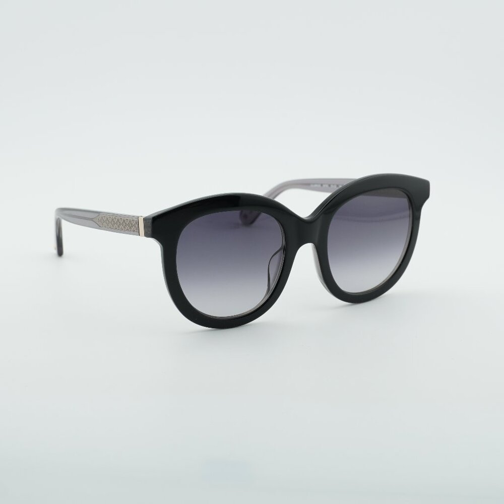 Kate Spade LILLIAN/G/S 0807 9O Sunglasses Black Round Frame, Grey Lenses